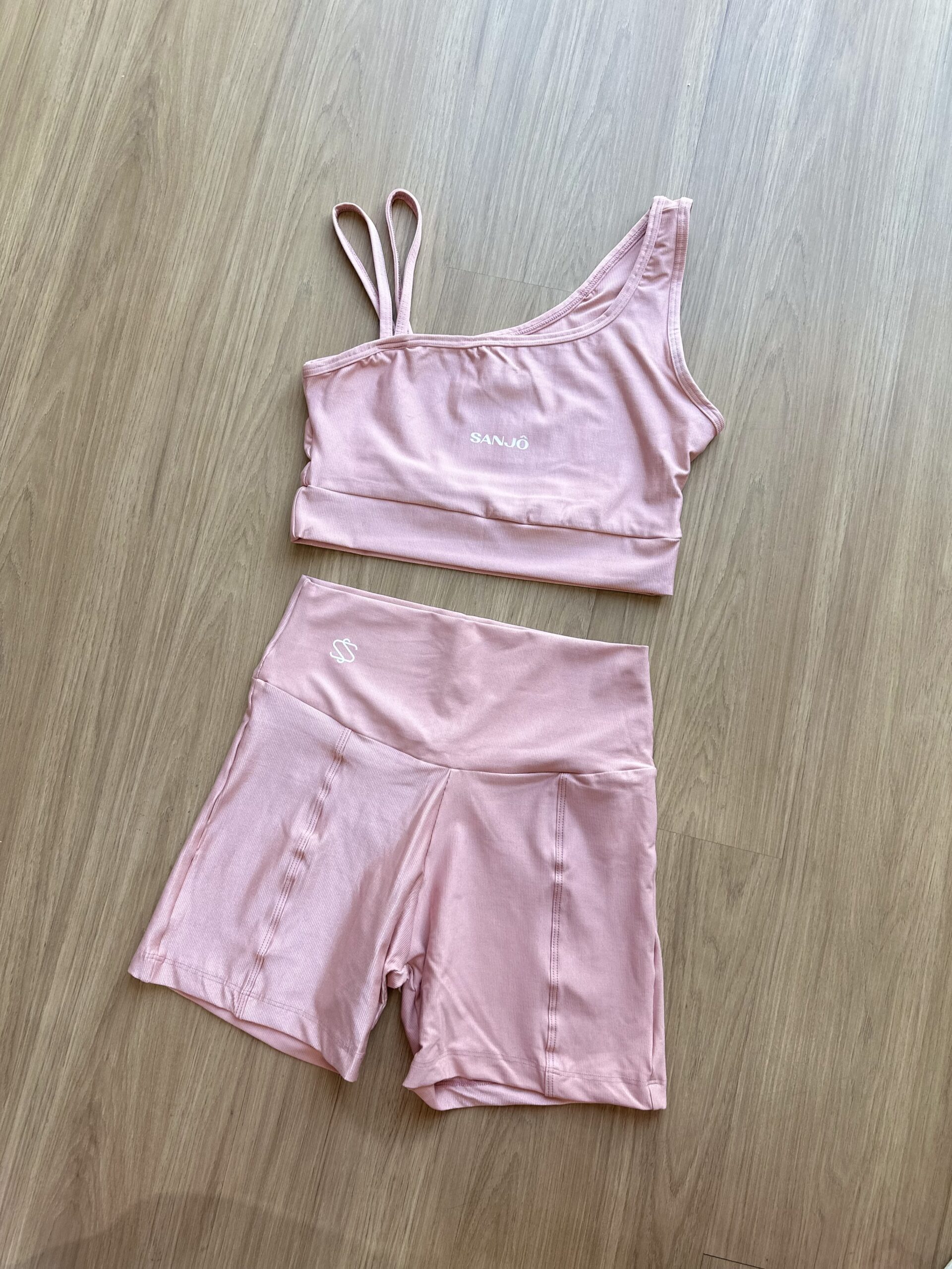 Conjunto de Short Bela Rose Tamanho Único Compressão