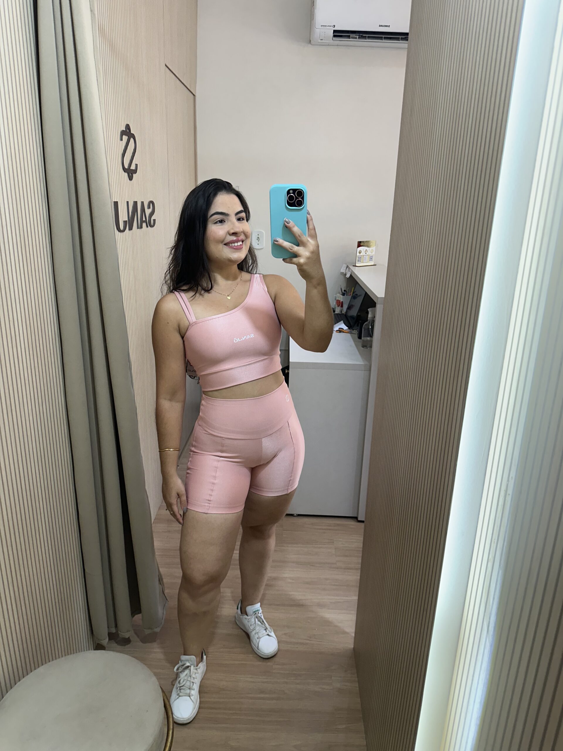 Conjunto de Short Bela Rose Tamanho Único Compressão - Imagem 4