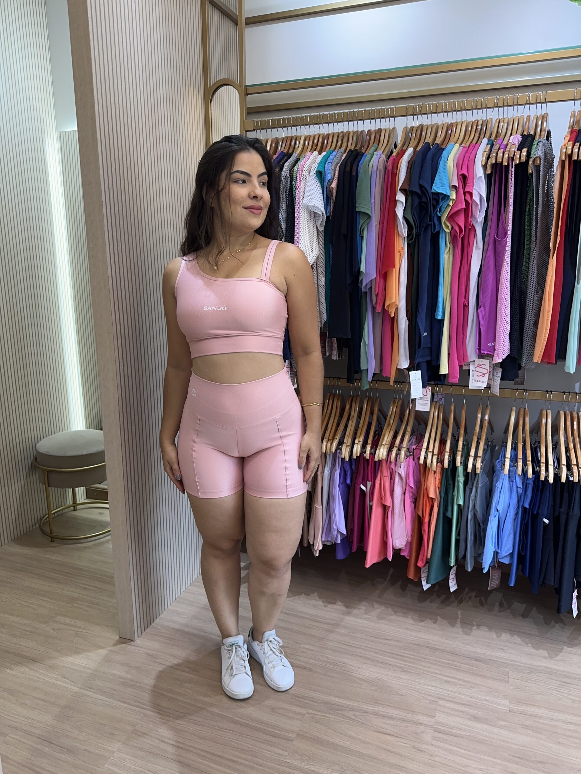 Conjunto de Short Bela Rose Tamanho Único Compressão - Imagem 2