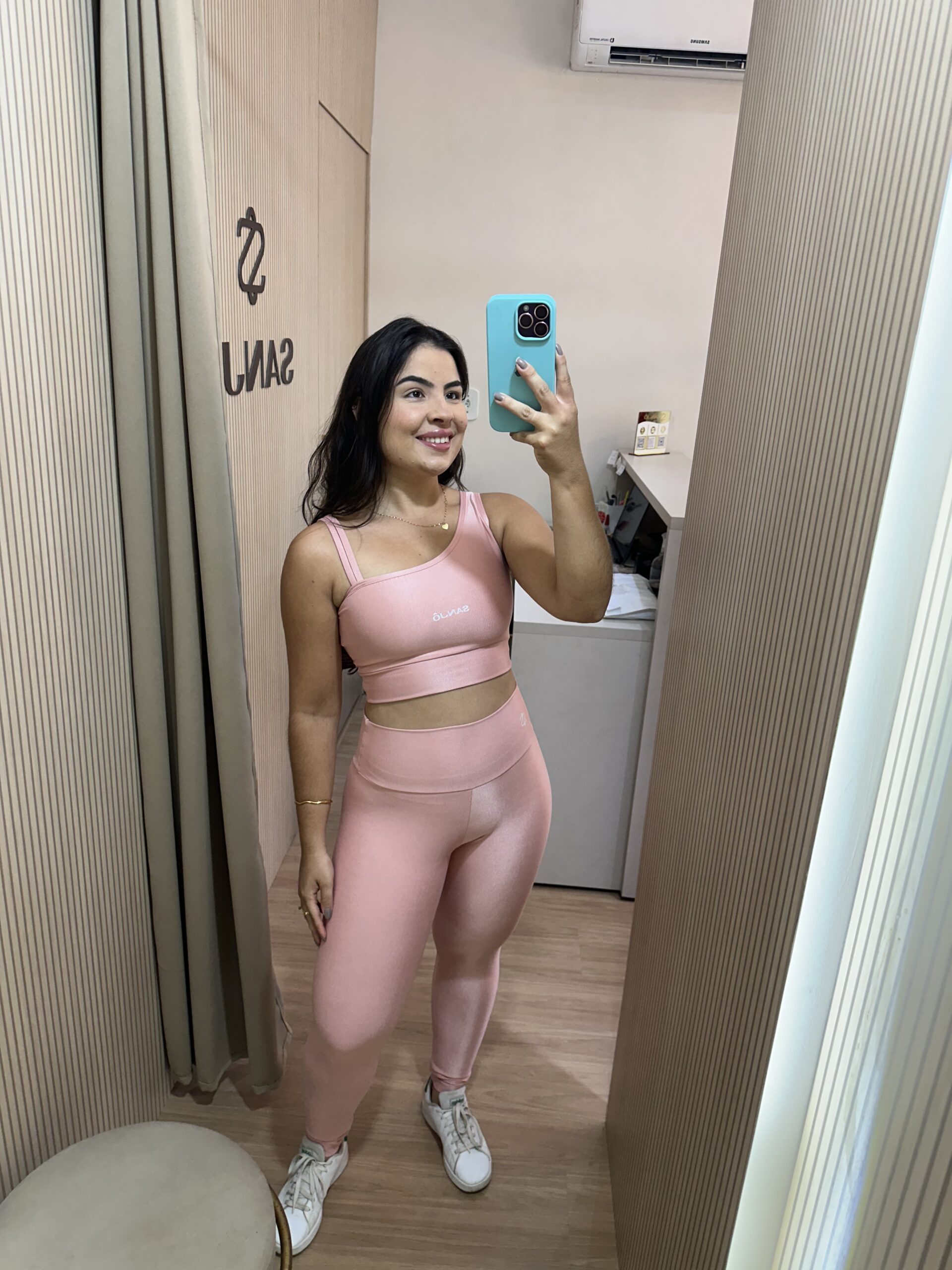 Conjunto de Legging Bela Rose Tamanho Único Compressão - Imagem 2