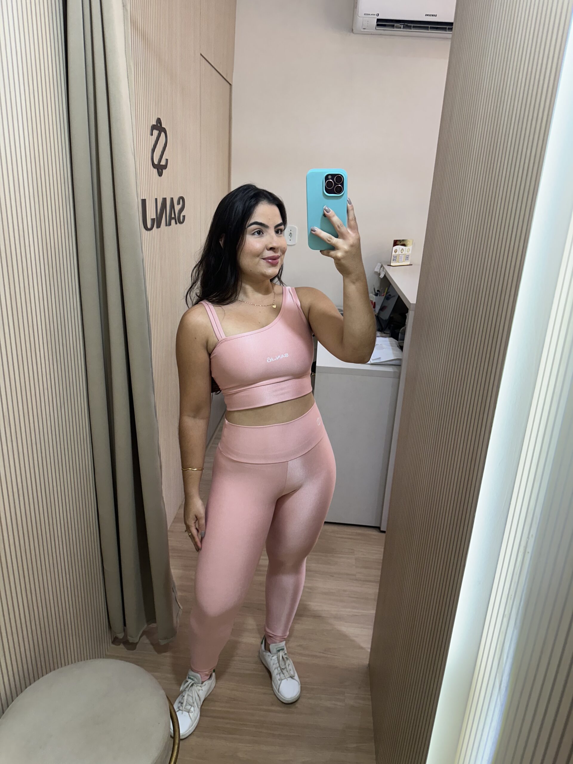 Conjunto de Legging Bela Rose Tamanho Único Compressão - Imagem 5