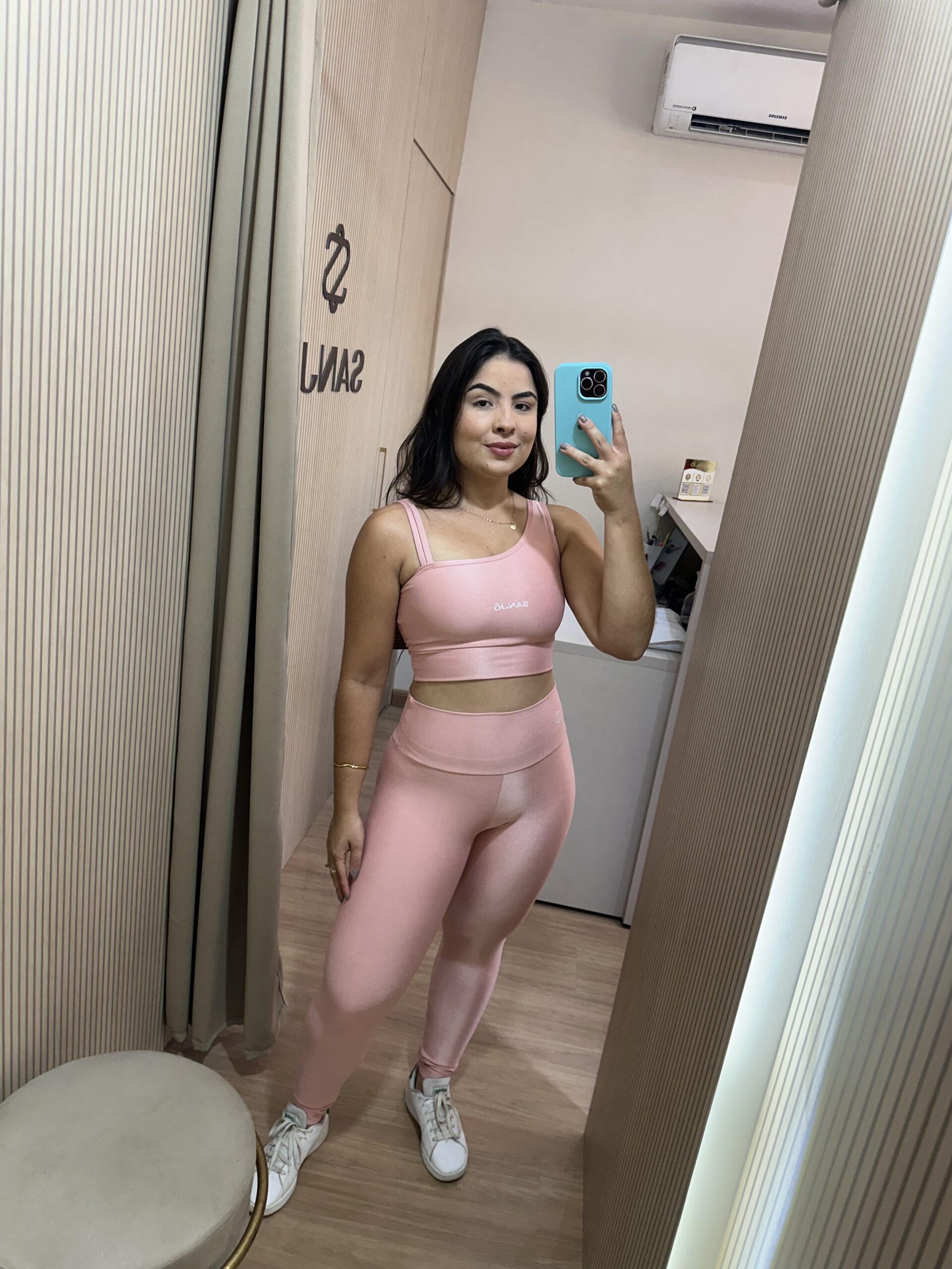 Conjunto de Legging Bela Rose Tamanho Único Compressão - Imagem 3