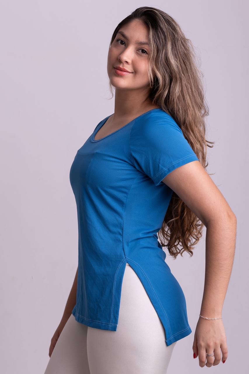 Blusa Tapa Bumbum Azul Dry Fit - Imagem 4