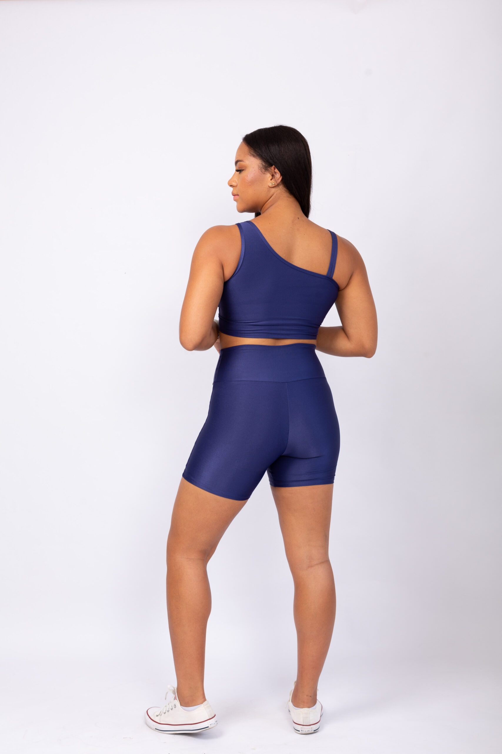 Conjunto de Short Bela Azul Marinho Tamanho Único Compressão - Imagem 5