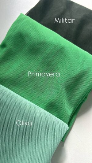 Regata Tule Verde Primavera Tamanho Único