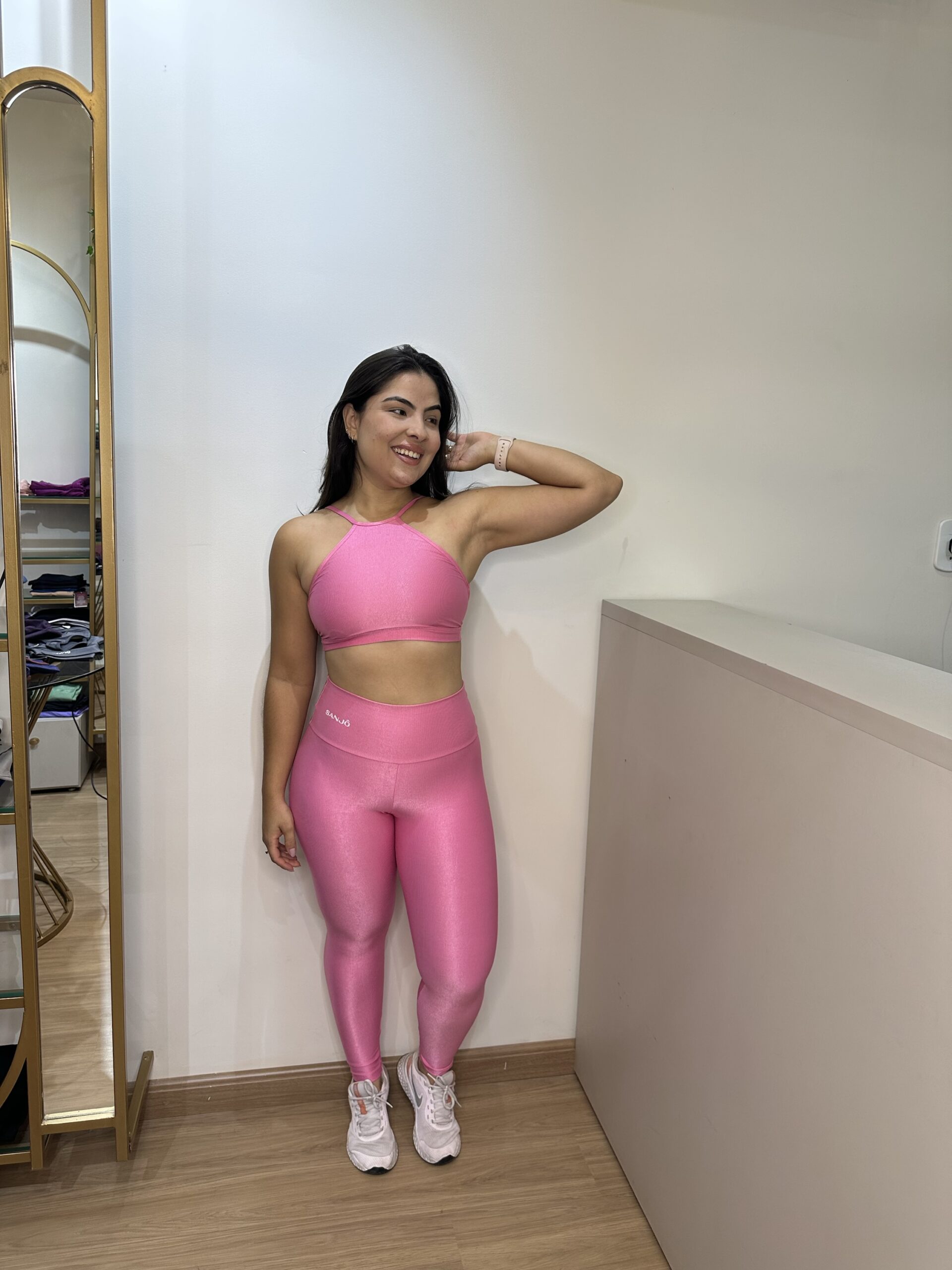 Conjunto de Legging Iza Algodão Doce Tamanho Único de Compressão