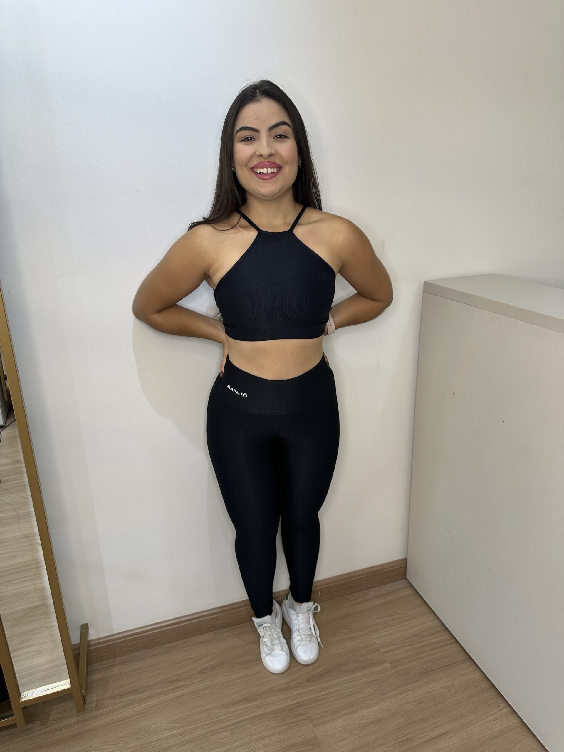 Conjunto de Legging Iza Preto Compressão