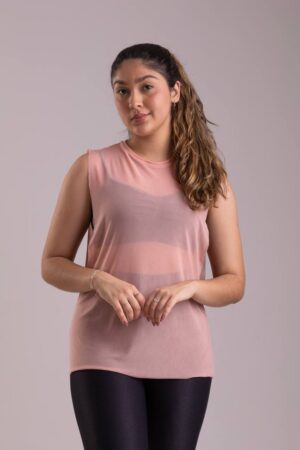 Regata Tule Rose Tamanho Único