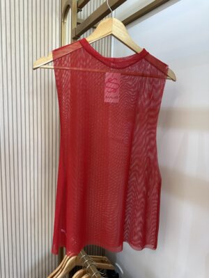 Regata Tule Vermelho Tamanho Único