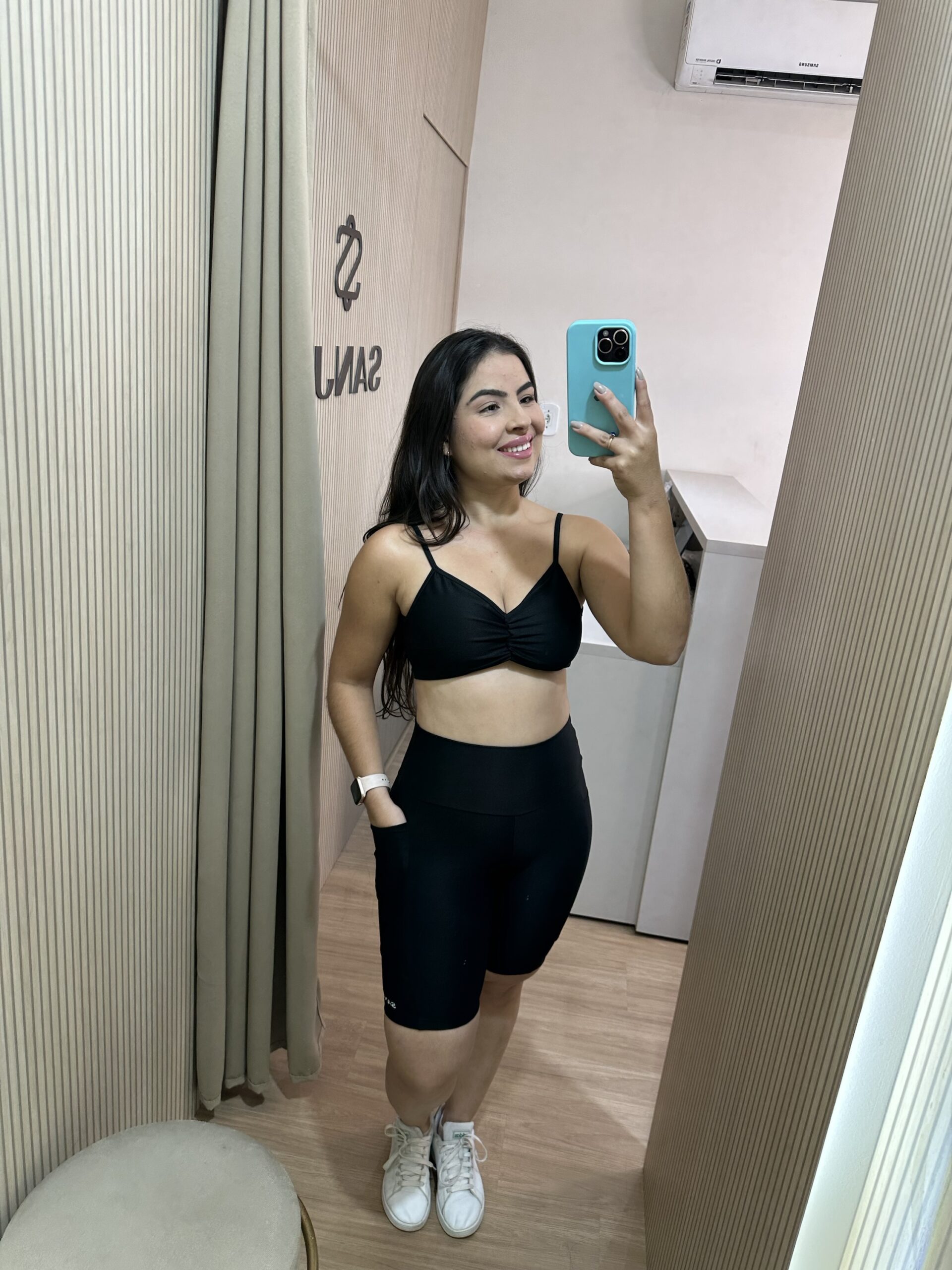 Conjunto com Bolso Preto Compressão - Imagem 4