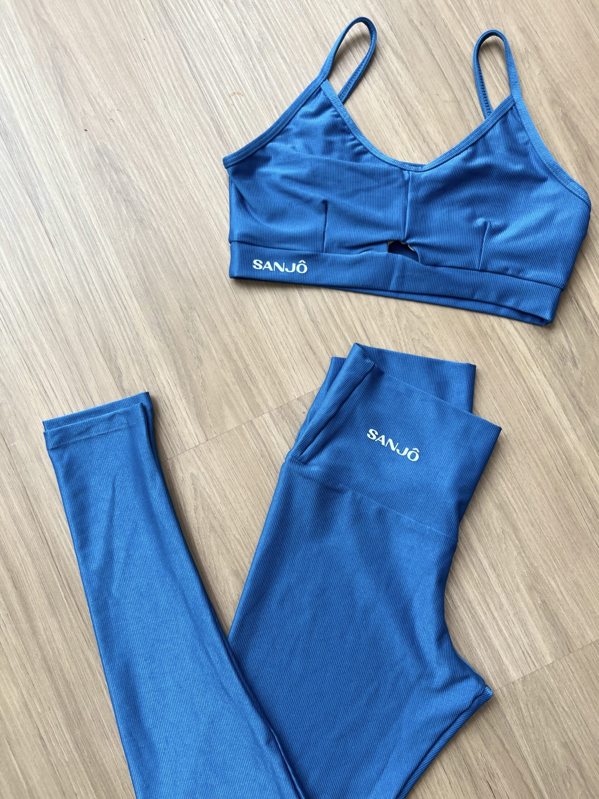 Conjunto de Legging Nina Azul Tamanho Único Compressão - Imagem 2