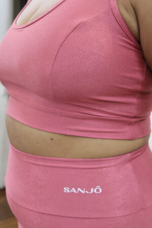 Conjunto de Legging Mariane G Rosa Sandia Compressão