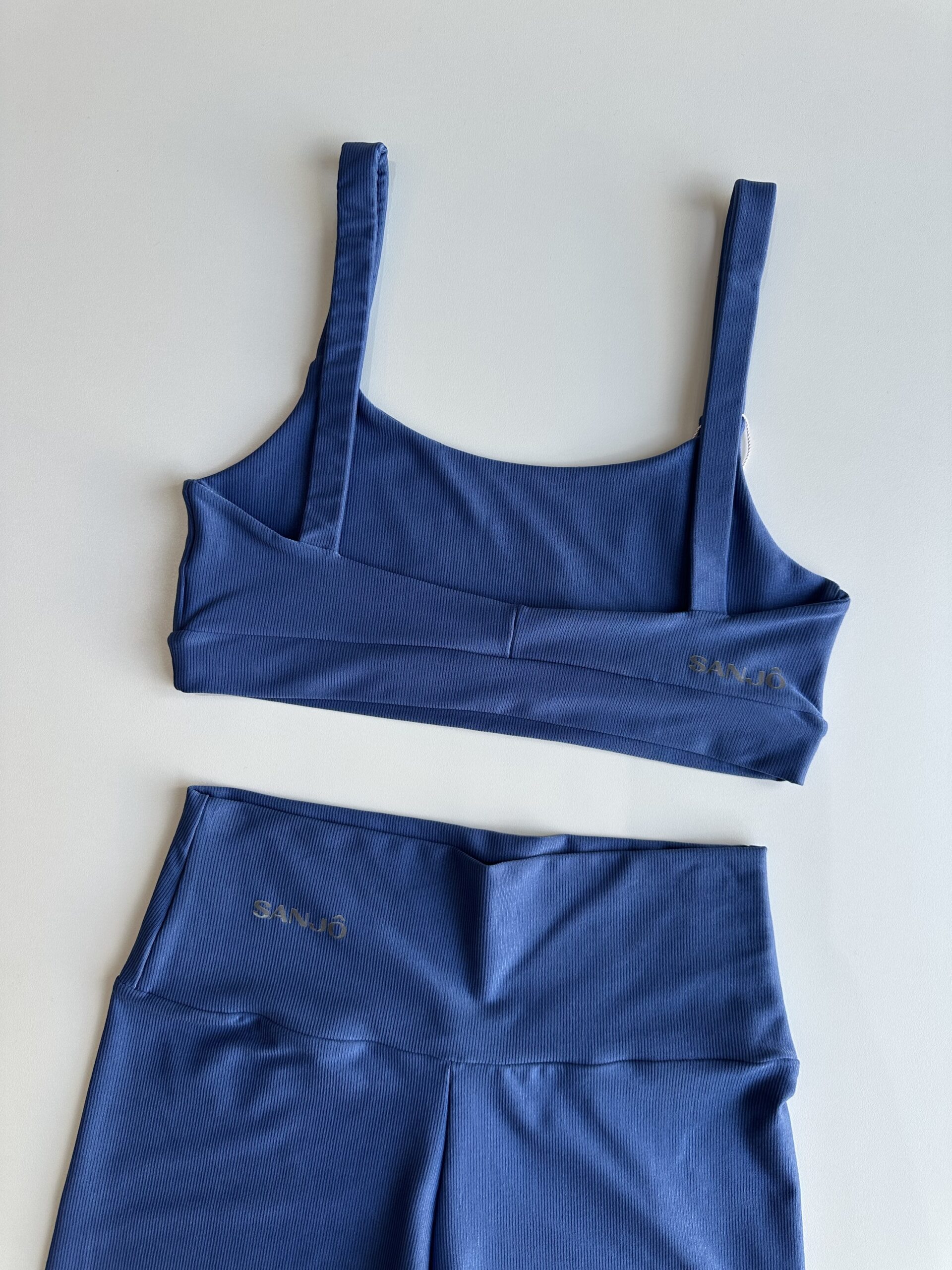 Conjunto de Short Top Faixa Tamanho Único Compressão Azul - Imagem 7