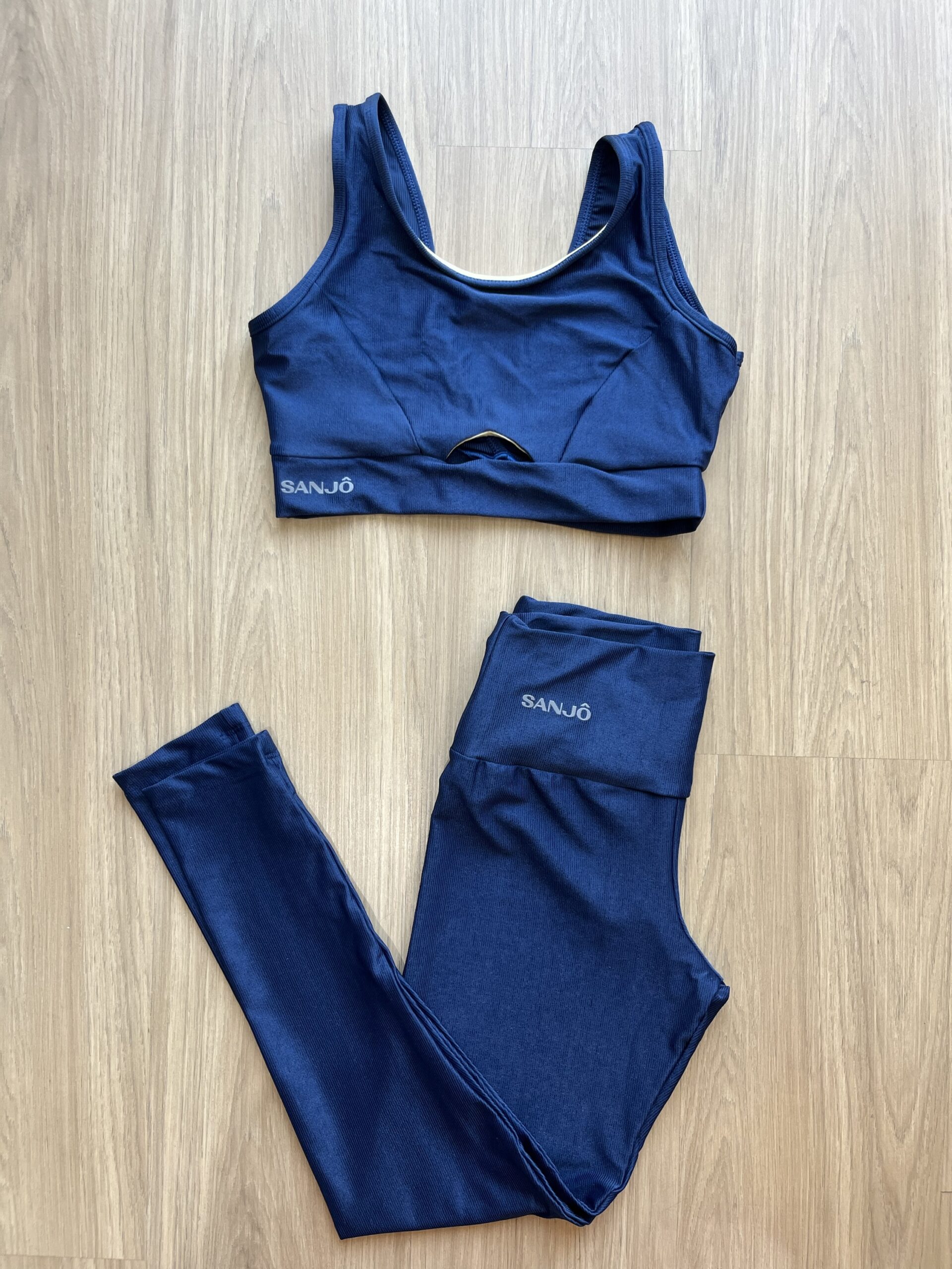 Conjunto de Legging Márcia Azul Marinho Compressão - Imagem 9