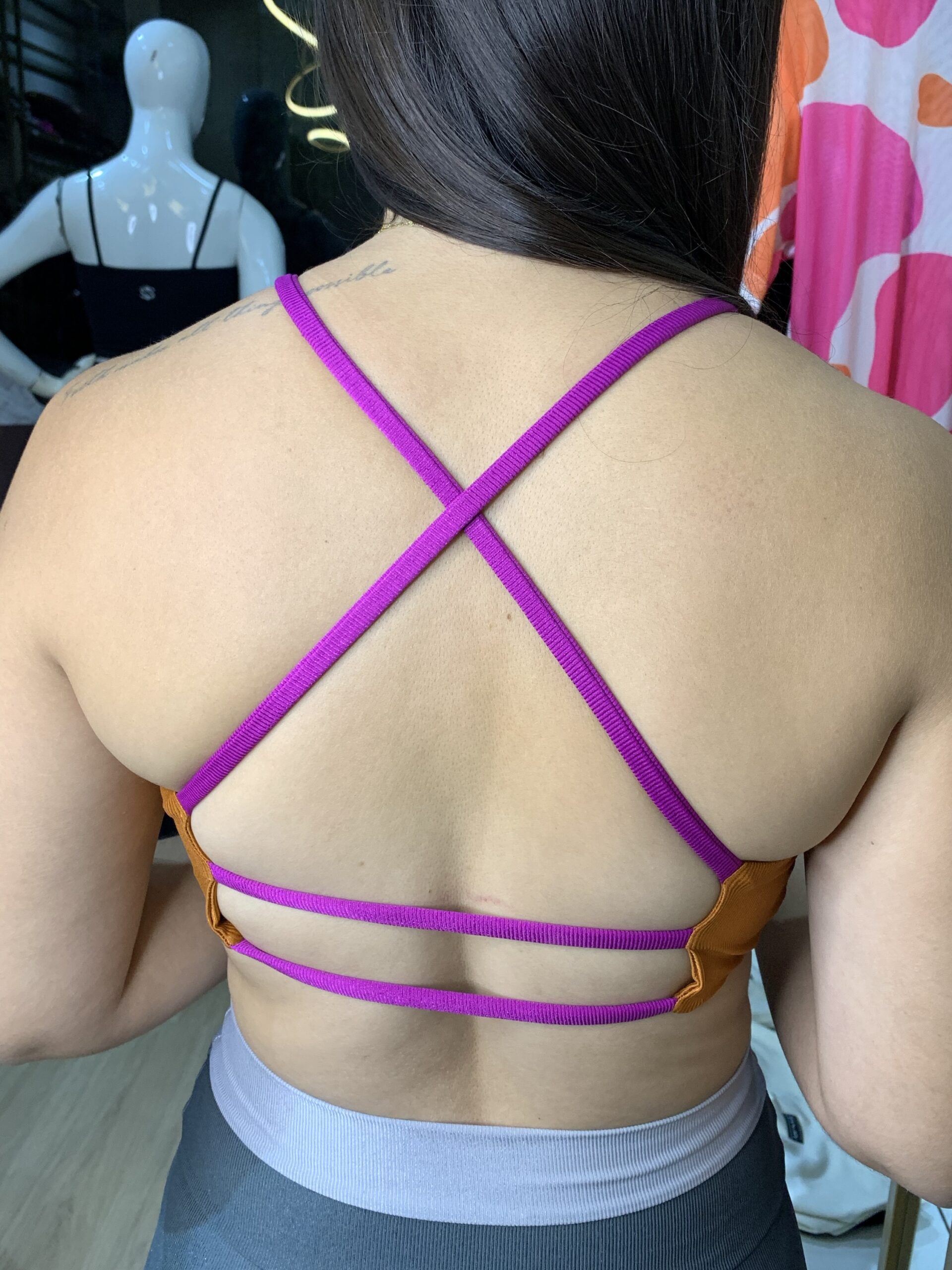 Top Bicolor Terracota c/ Pink - Imagem 3