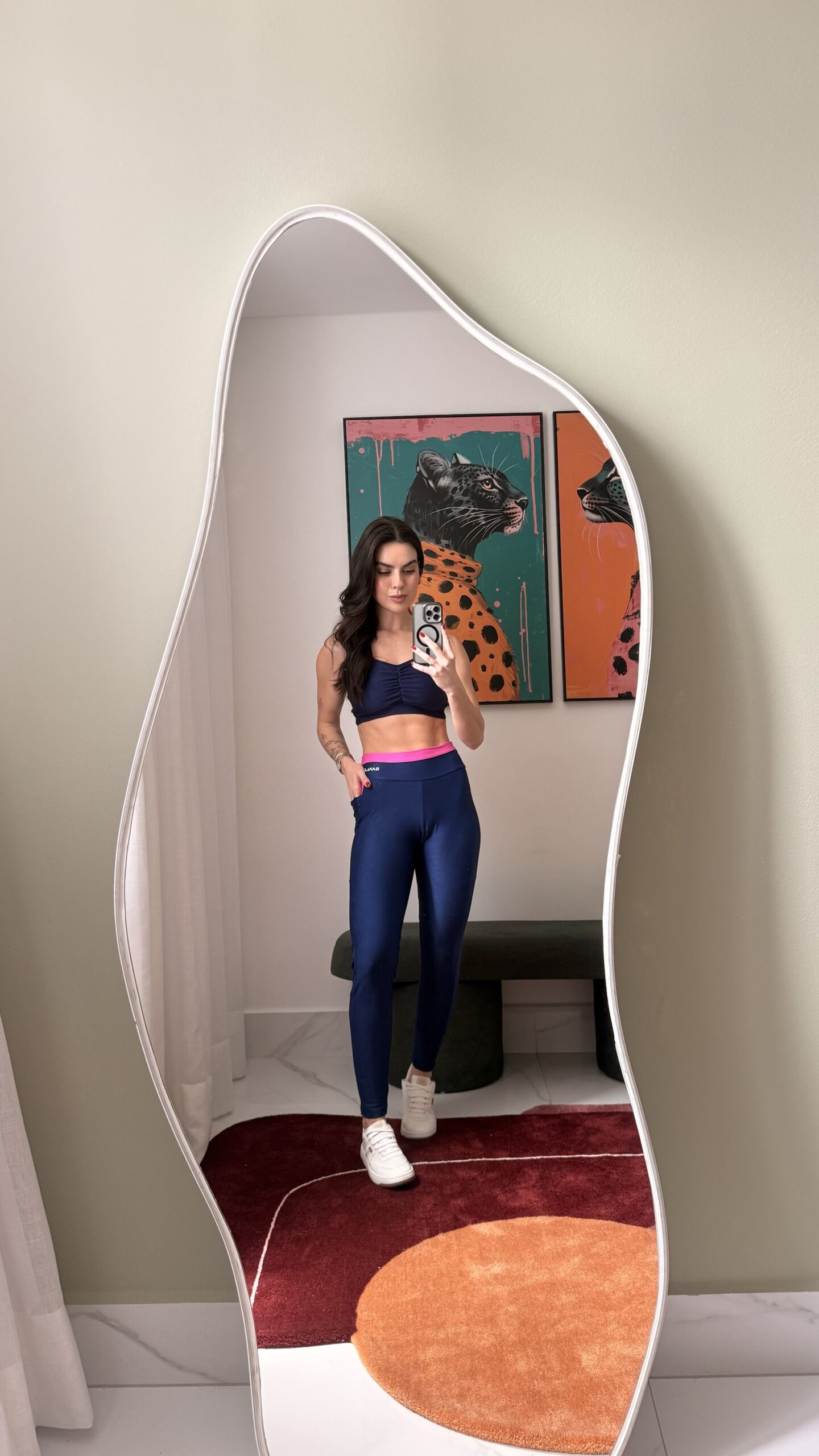 Top Carla Azul Marinho Tam Único - Imagem 3