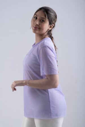 Blusa Tule Lilás Tam Único