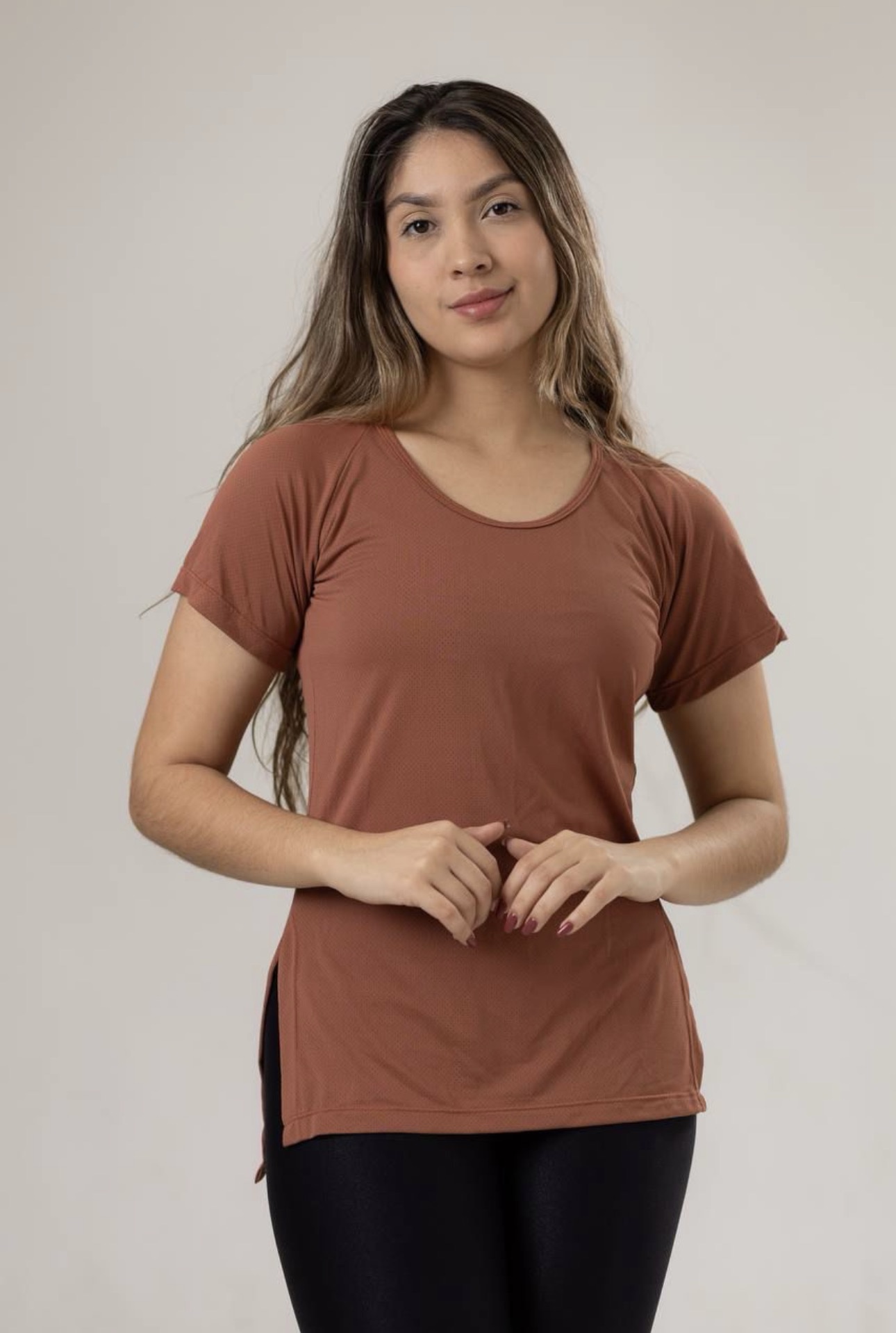 Blusa Tapa Bumbum Marrom Dry Fit
