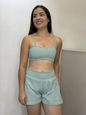 Conjunto de Short Duplo Verde