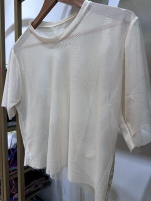 Cropped Tule Baunilha Tam Único
