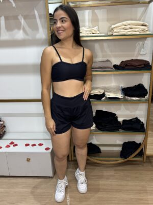 Conjunto de Short Duplo Preto