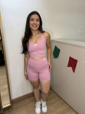Conjunto de Short Front Rosa