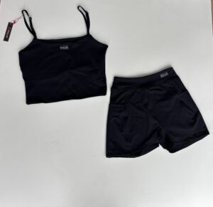 Conjunto de Short com Regata Preto