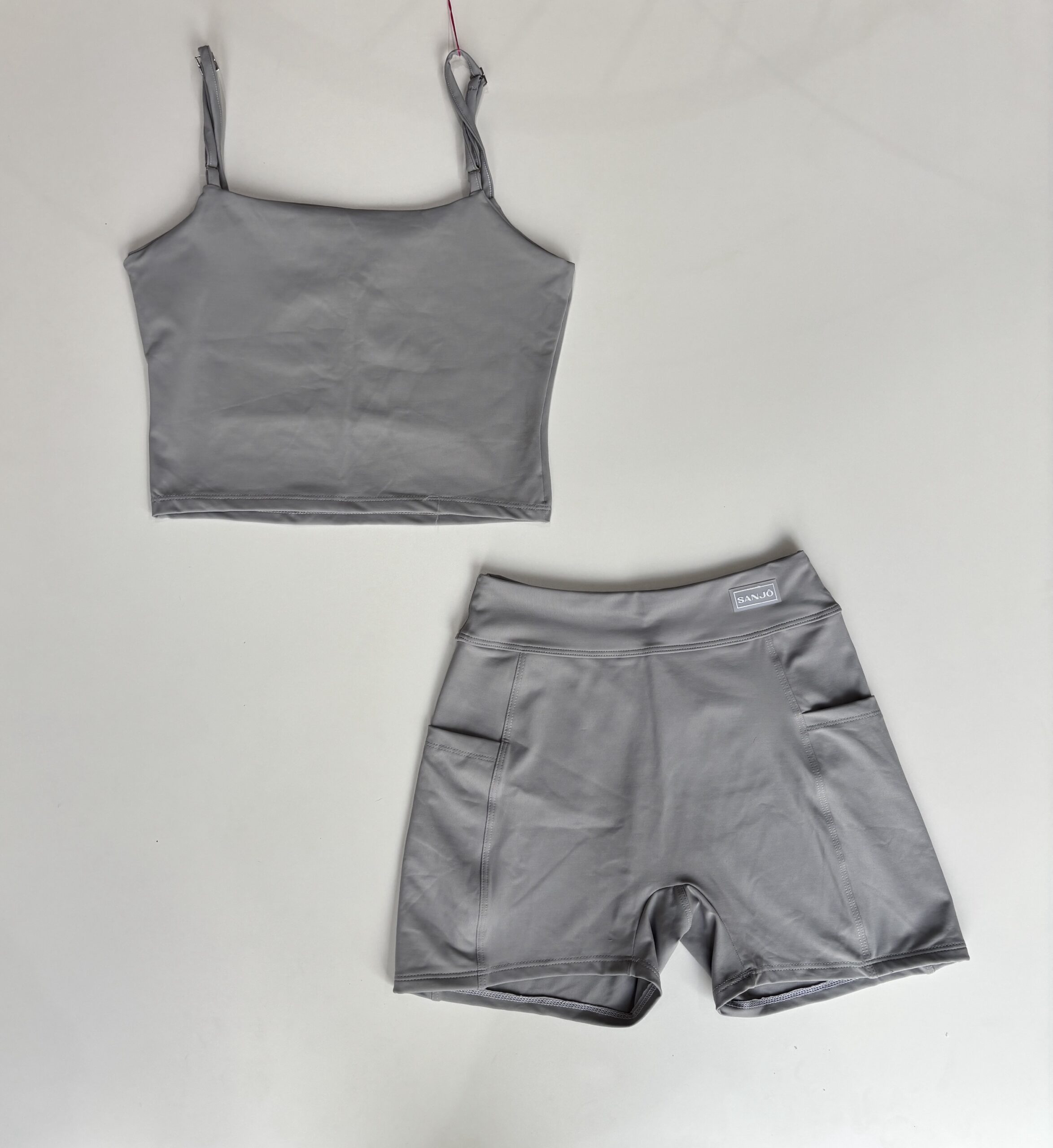 Conjunto de Short com Regata Cinza - Imagem 5
