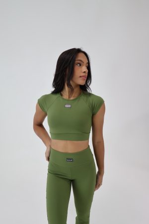 Cropped Princesa Verde Militar