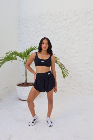 Short Duplo Pace Preto (Dry Fit)